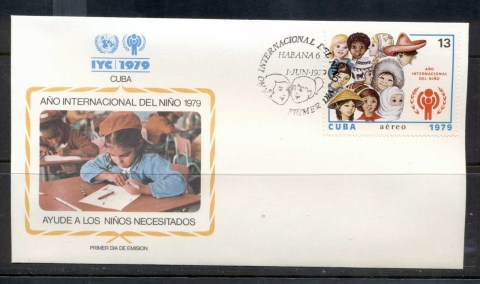 Cuba-1979-IYC-International-year-of-the-Child-FDC