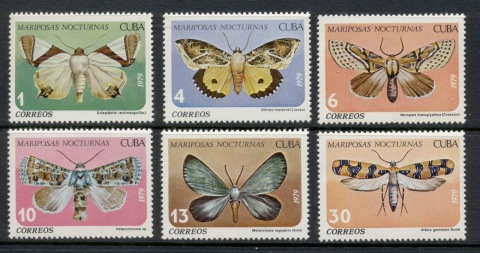 Cuba-1979-Nocturnal-Moths-Butterflies-MUH