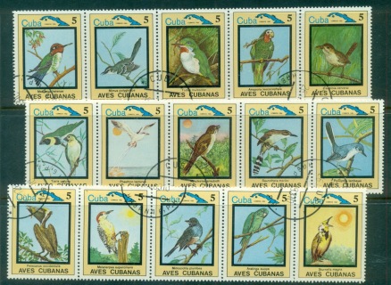 Cuba-1983-Birds-Asst-CTO