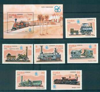 Cuba-1986-Trains-MS-MUH-lot51882