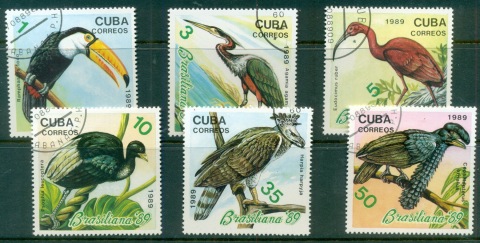 Cuba-1989-Exotic-Birds-Brasiliana-89-CTO