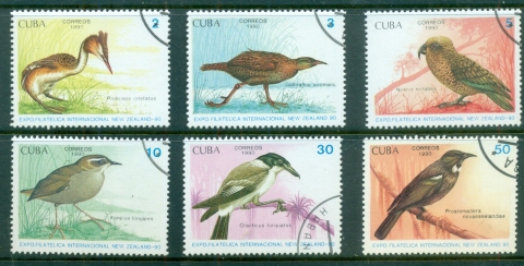 Cuba-1990-Birds-CTO