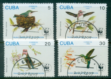 Cuba-1992-WWF-Birds-CTO