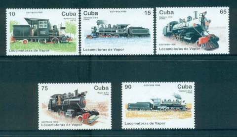 Cuba-1996-Steam-Trains-MUH-lot51884