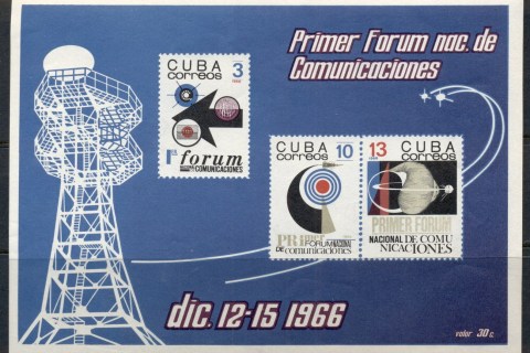 Cuba-1966-National-telecommunications-Forum-MS-MUH