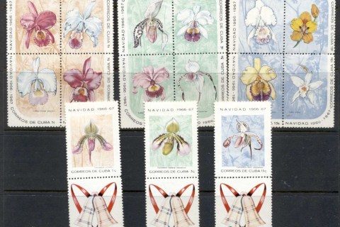 Cuba-1966-Xmas-Flowers-MLH