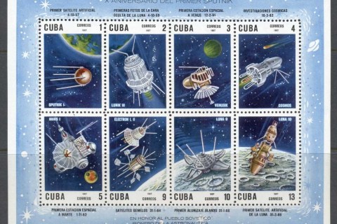 Cuba-1967-Soviet-Space-Projects-MS-MUH