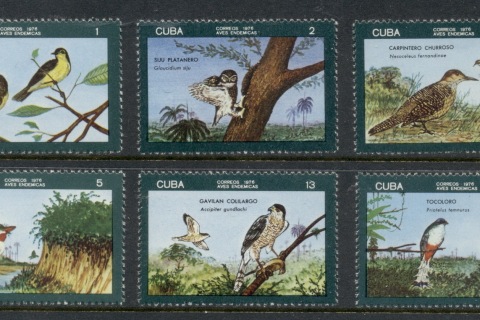 Cuba-1976-Indigenous-Birds-MUH