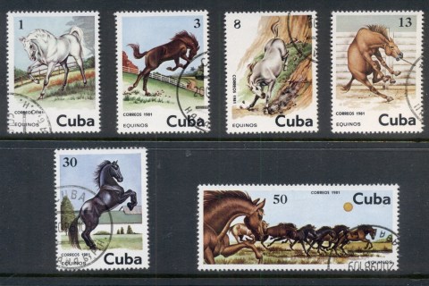 Cuba-1981-Horses-CTO