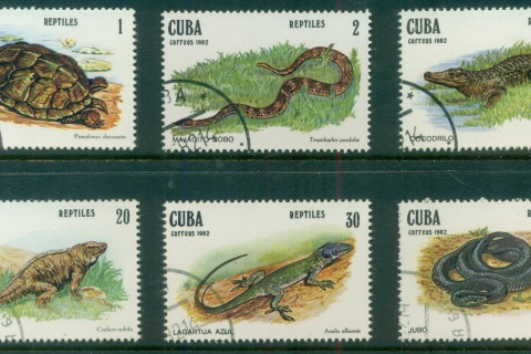 Cuba-1982-Reptiles-CTO