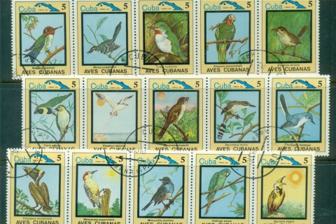 Cuba-1983-Birds-Asst-CTO