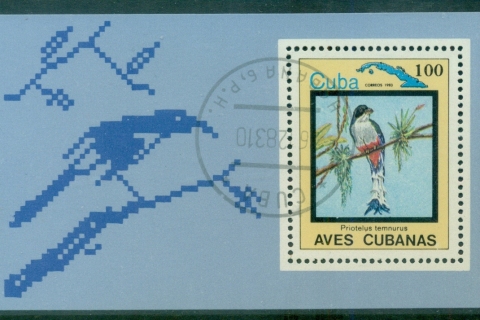 Cuba-1983-Birds-MS-CTO