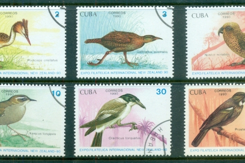 Cuba-1990-Birds-CTO