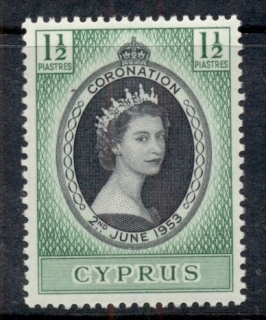 Cyprus-1953 QEII Coronation