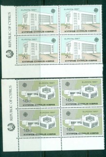 Cyprus-1987-Europa-Cnr-Blk-4-MUH