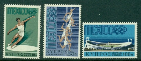 Cyprus-1968-Olympics-MUH-Lot16725