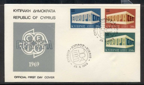 Cyprus-1969-Europa-Building-FDC