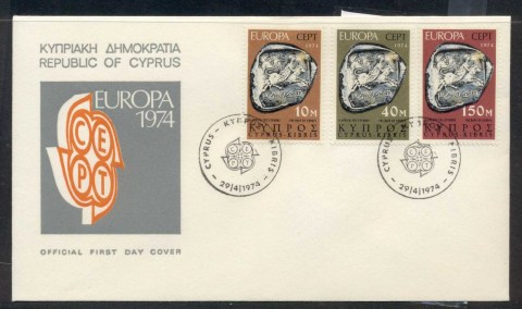 Cyprus-1974-Europa-Sculpture-FDC