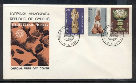 Cyprus-1976-Europa-Pottery-FDC