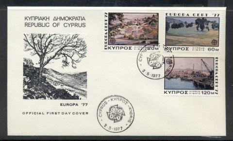 Cyprus-1977-Europa-Landscapes-FDC