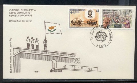 Cyprus-1982-Europa-History-FDC