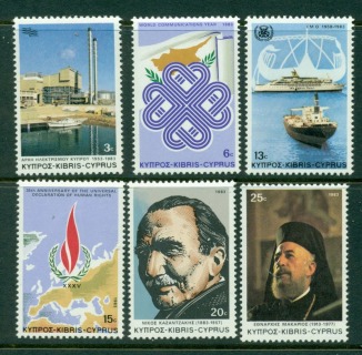 Cyprus-1983-Anniversaries-MUH-Lot16801