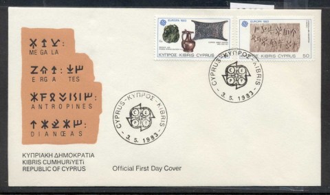 Cyprus-1983-Europa-Human-Genius-FDC