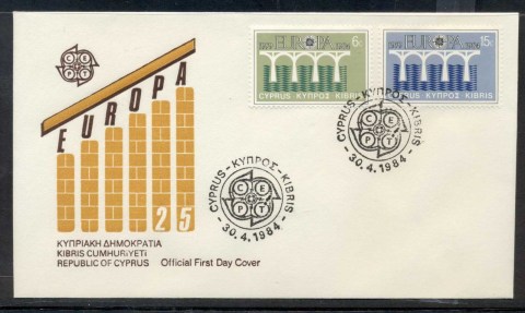 Cyprus-1984-Europa-Bridge-FDC