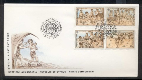 Cyprus-1989-Europa-Childrens-Play-FDC