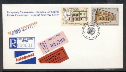 Cyprus-1990-Europa-Post-Offices-FDC