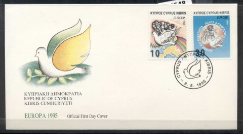 Cyprus-1995-Europa-Peace-Freedom-FDC