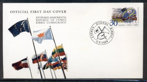 Cyprus-1999-Council-of-Europe-FDC