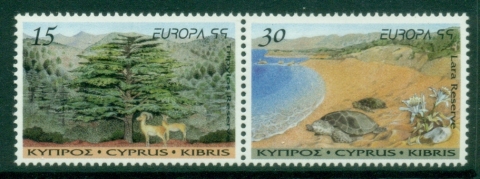 Cyprus-1999-EUROPA-Stamps-Nature-Reserves-and-Parks-MUH