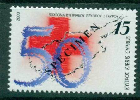 Cyprus-2000-Red-Cross-SPECIMEN-MUH-Lot23558