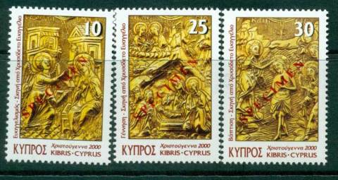 Cyprus-2000-Xmas-SPECIMEN-MUH-Lot23542