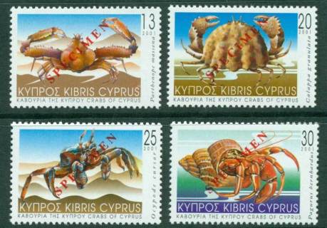 Cyprus-2001-Crabs-SPECIMEN-MUH-Lot23537