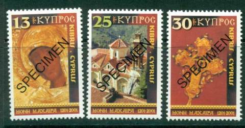 Cyprus-2001-Xmas-SPECIMEN-MUH-Lot23567