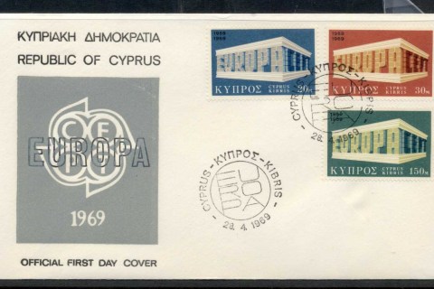 Cyprus-1969-Europa-Building-FDC