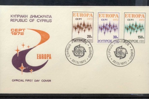 Cyprus-1972-Europa-Sparkles-FDC