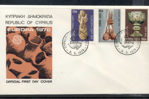 Cyprus-1976-Europa-Pottery-FDC