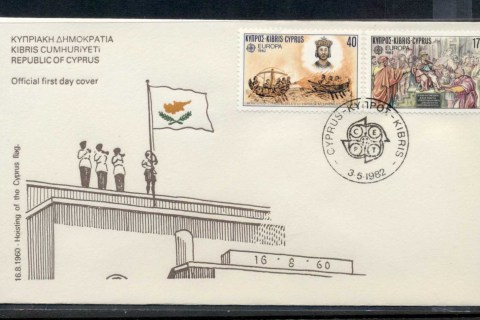 Cyprus-1982-Europa-History-FDC