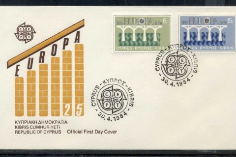 Cyprus-1984-Europa-Bridge-FDC