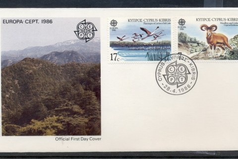 Cyprus-1986-Europa-Environment-FDC