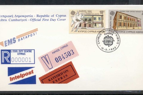 Cyprus-1990-Europa-Post-Offices-FDC