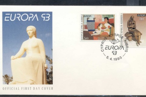 Cyprus-1993-Europa-Modern-Art-FDC