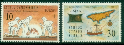 Cyprus-1994-EUROPA-Stamps-Great-Discoveries-MUH