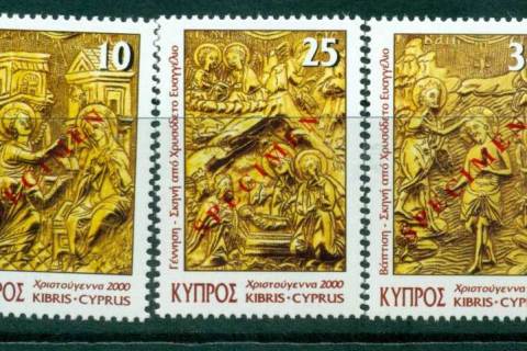 Cyprus-2000-Xmas-SPECIMEN-MUH-Lot23542