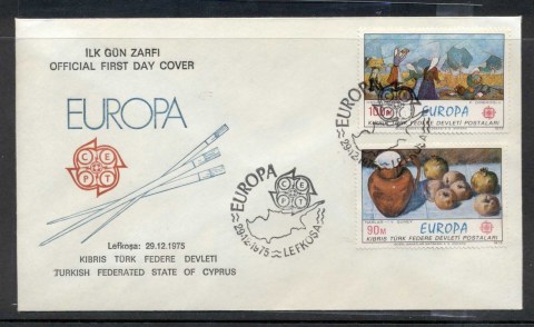 Cyprus-Turkish-1975-Europa-Paintings-FDC