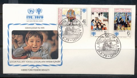 Cyprus-Turkish-1979-IYC-International-year-of-the-Child-FDC