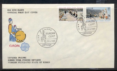 Cyprus-Turkish-1981-Europa-Folklore-FDC